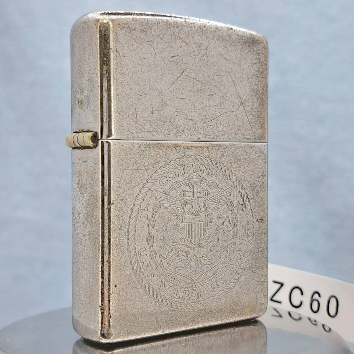 1 jpy ~ zippo beautiful goods rare US NAVAL FORCES JAPAN. day the US armed forces silver SILVER color Zippo - oil lighter USA ZC60