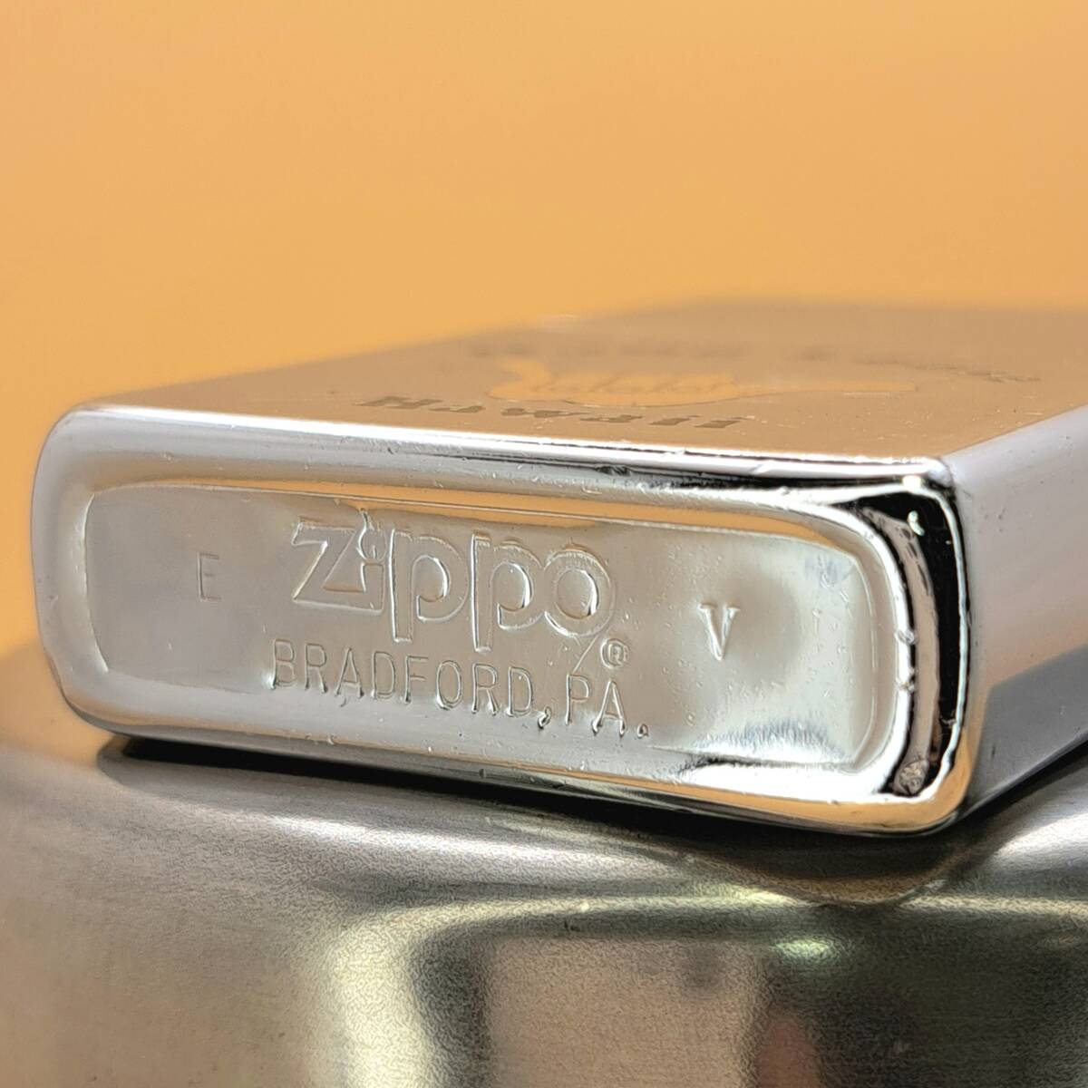 1000円～ zippo 美品 80年代 1989年製 シルバー SILVER color HAWAII ハワイアン ジッポー オイルライター USA ZC86の画像1