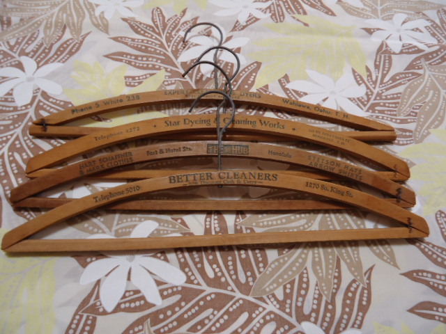  prompt decision Hawaii Vintage hanger 4 pcs set Country ⑦ enterprise thing store furniture 