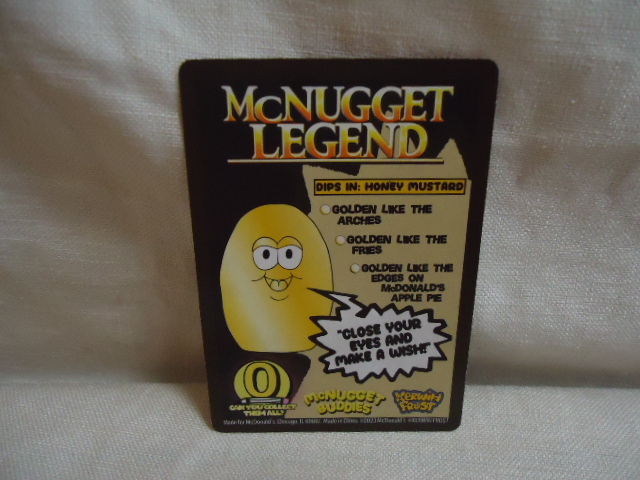 ＵＳ Ｍｃ マクドナルド 2023年製 マック ナゲット シークレット ゴールド LEGEND 6.5センチ ドール 飾り物 新品 カード付きの画像10