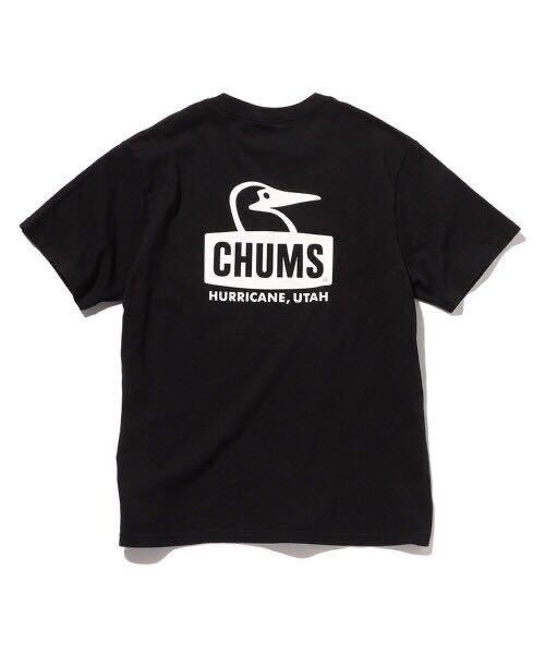 CHUMS×FREAK'S STORE/チャムス 別注 ブービーフェイス バックプリント クルーネックTシャツ L黒の画像2