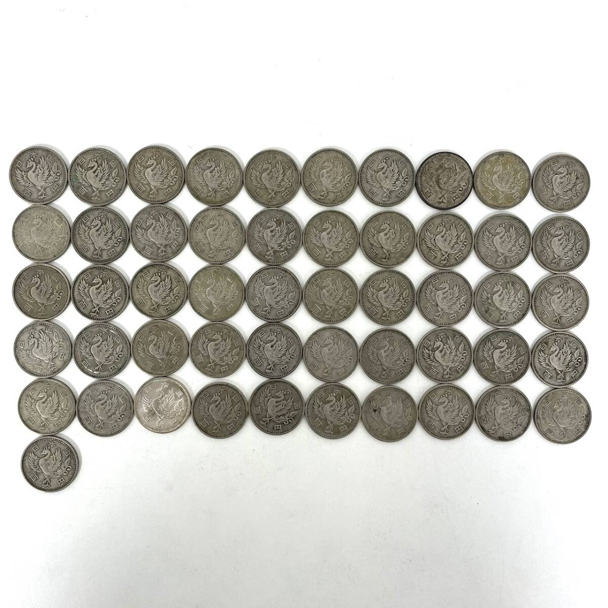 【銀貨 おまとめ】1000円×25枚 100円(稲×117枚、オリンピック×66枚、鳳凰×51枚)×234枚 額面48400円 古銭 コイン◆5812_画像8