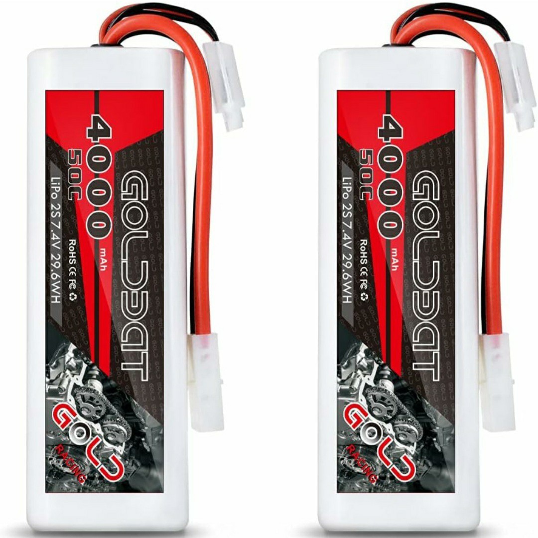 即決《送料無料》　■2本セット■　7.4V リポ バッテリー　ラジコン 電池 Lipo yd-2 TT01 TT02 ドリパケ バギー ドリフト ワイルドウイリー_画像1