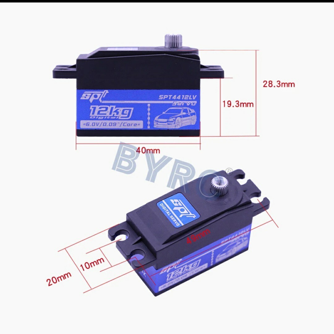 即決《送料無料》■ 高級ホーン付 ■ SPT4412LV ハイ スペック　サーボ ロープロ　ラジコン YD-2 ドリフト 2駆 tt02 tt01 サクラ D5 4409MG