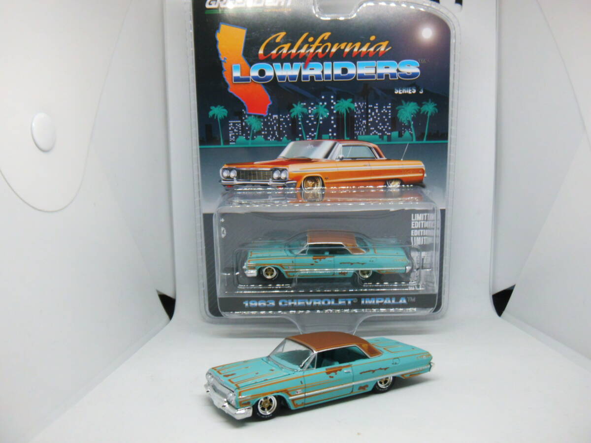 GREENLIGHT CALIFORNIA LOWRIDERS SERIES 3 1963 CHEVROLET IMPALA グリーンライト カリフォルニアローライダー3 1963 シボレーインパラ_画像1