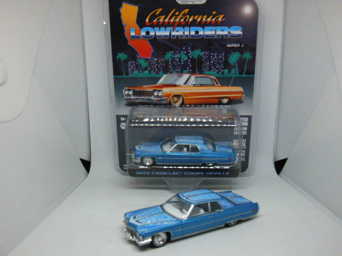 GREENLIGHT CALIFORNIA LOWRIDERS SERIES 2 1972 CADILLAC COUPE DEVILLE カリフォルニアローライダー2 1972 キャデラック クーペデビル_画像1