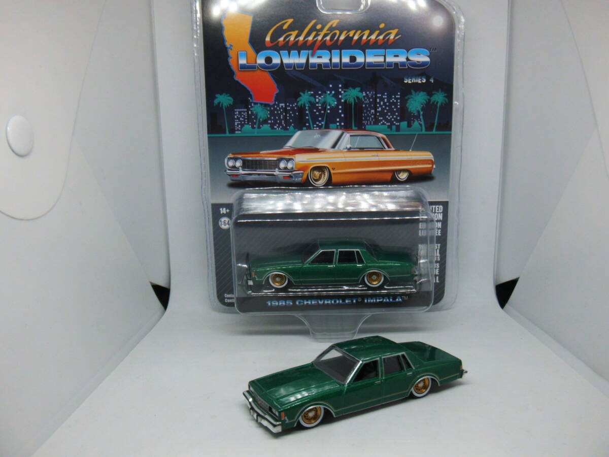 GREENLIGHT CALIFORNIA LOWRIDERS SERIES 4 1985 CHEVOLET IMPALA グリーンライト カリフォルニアローライダー4 1985 シボレーインパラ_画像1