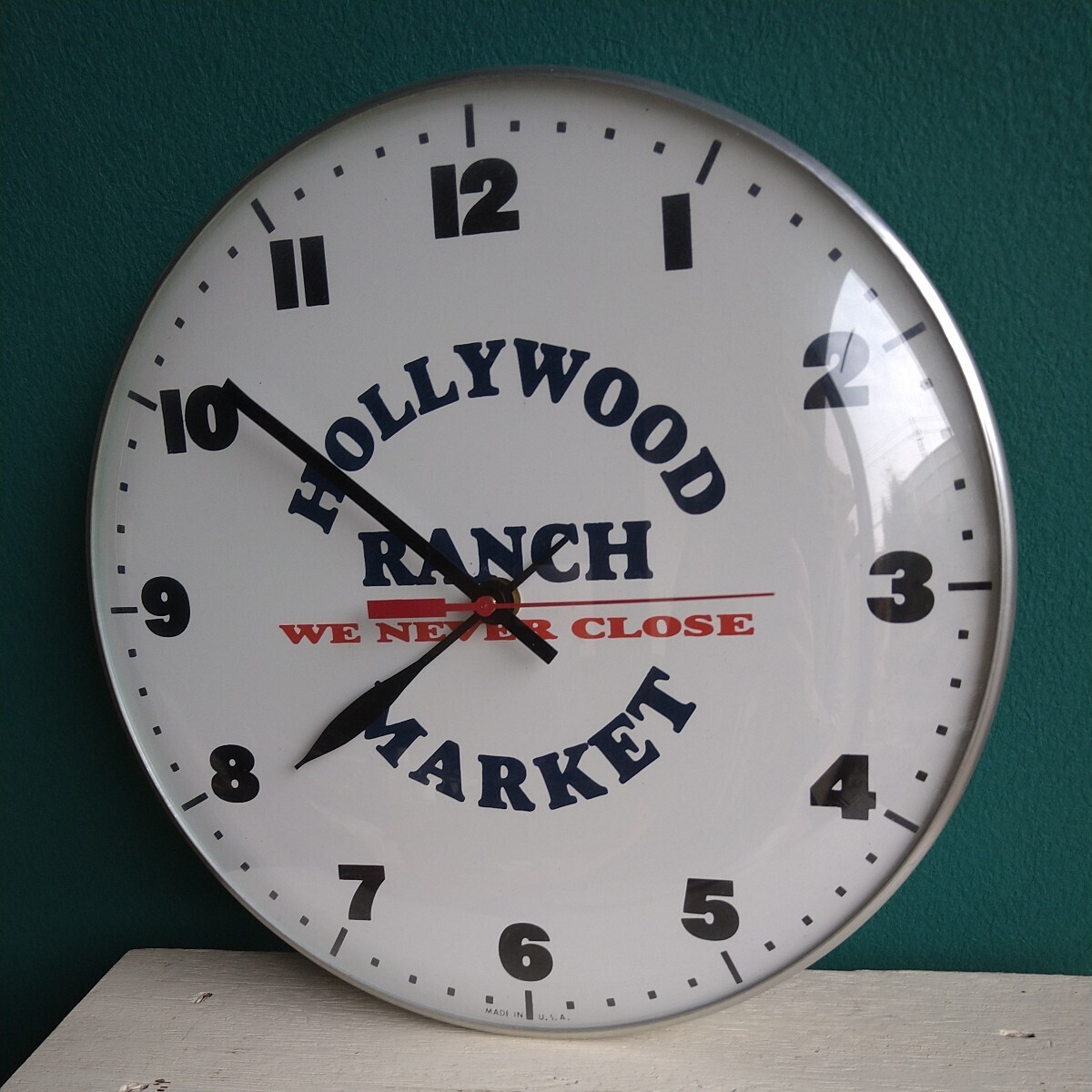 HOLLYWOOD RANCH MARKET 壁掛け時計　MADE IN U.S.A.