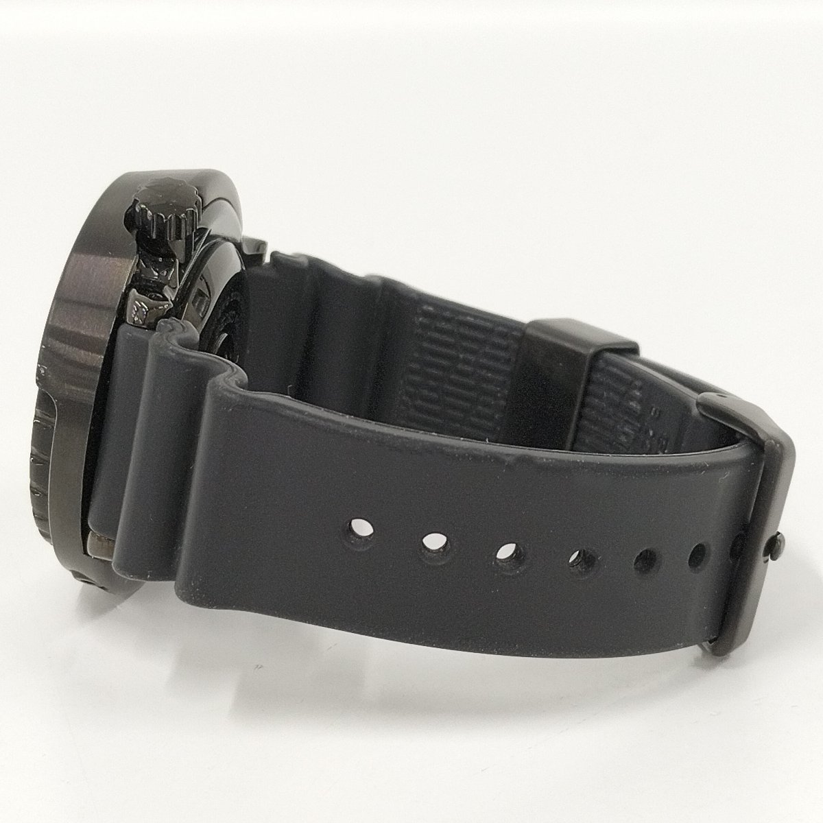 ●現状品 SEIKO セイコー マリンマスター 7C46-0AG0 メンズ腕時計 ブラック文字盤 クォーツ 中古[ne]u554_画像4