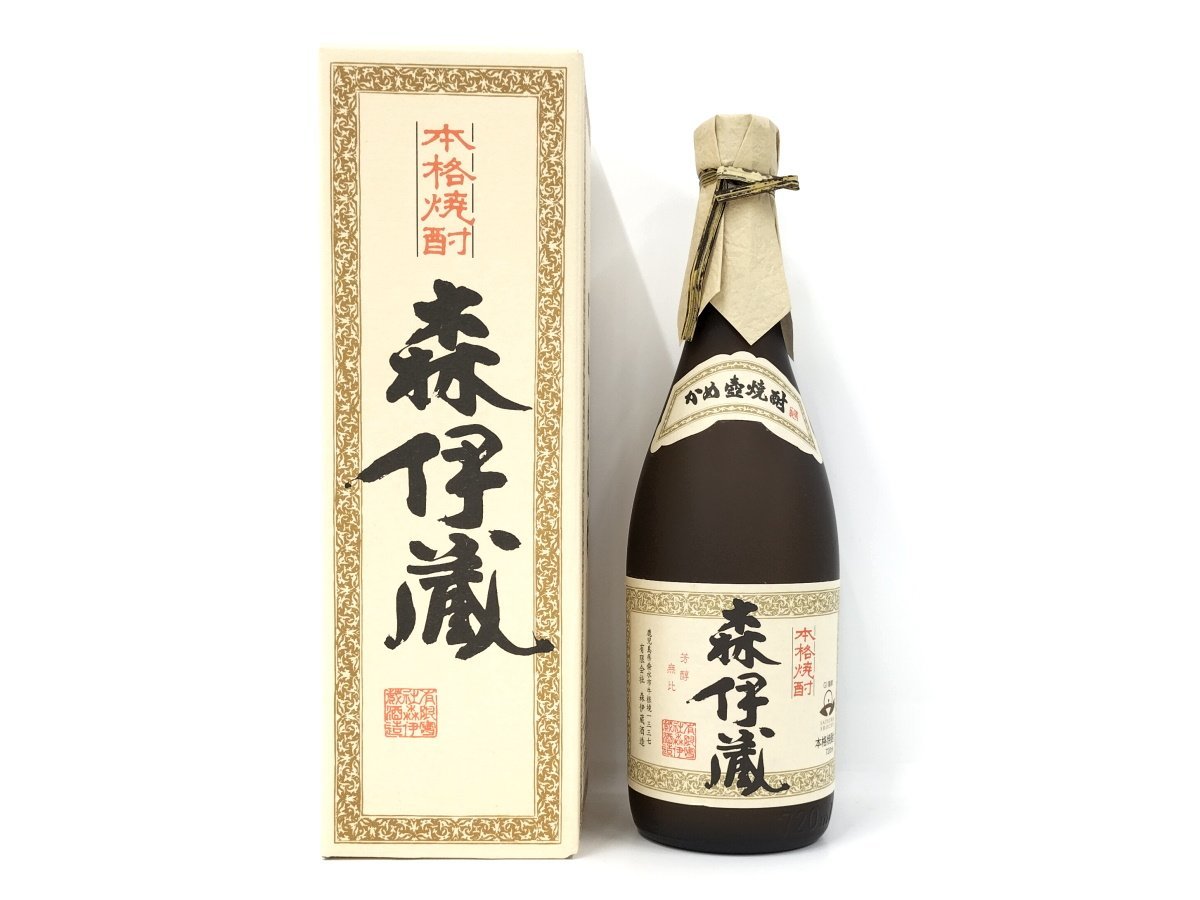 ●【大阪府内 発送限定】森伊蔵 かめ壺焼酎 本格焼酎 金ラベル 720ml 25度 未開栓 箱付き s14_画像1