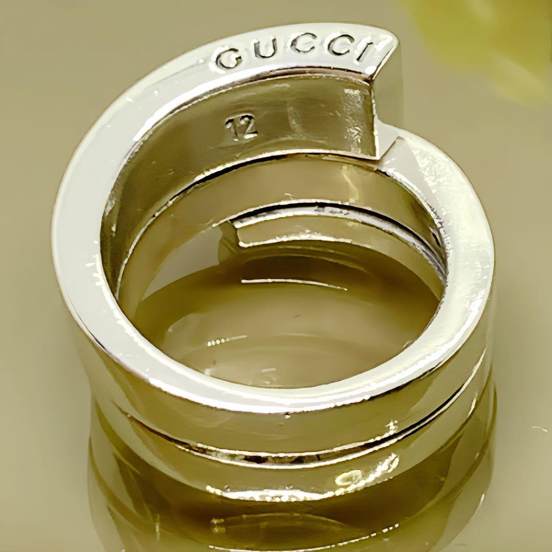 GUCCI グッチ スネークスパイラル シルバー リング 指輪 11号 GUCCI グッチ スネークスパイラル シルバー リング 指輪 11号