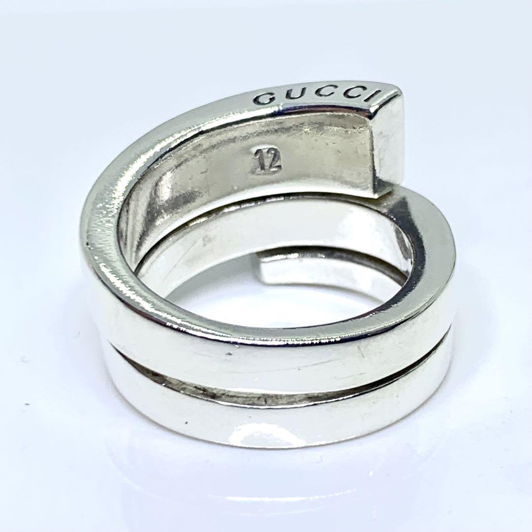 全ての シルバー スネークスパイラル グッチ GUCCI リング 11号 指輪 シルバー