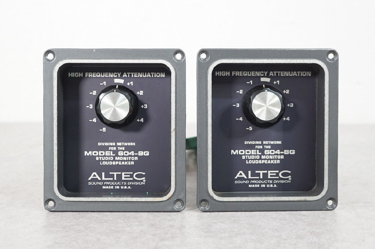 [NZ][C423121414] ALTEC アルテック 604-8G STUDIO MONITOR LOUDSPEAKER スピーカー ペア ネットワーク付き_画像8