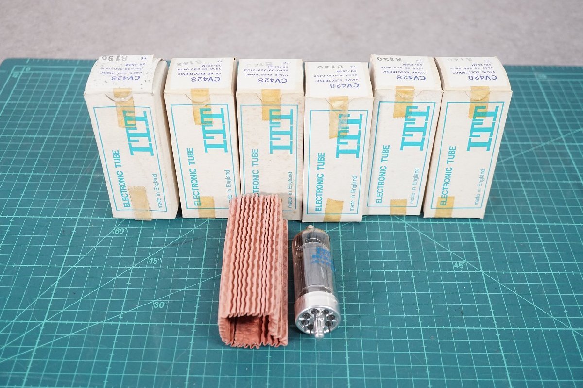 [NZ][C4190860] 未使用品 ITT 5B/254M CV428 ITT ELECTRONIC TUBE 真空管6本セット 元箱付き_画像1