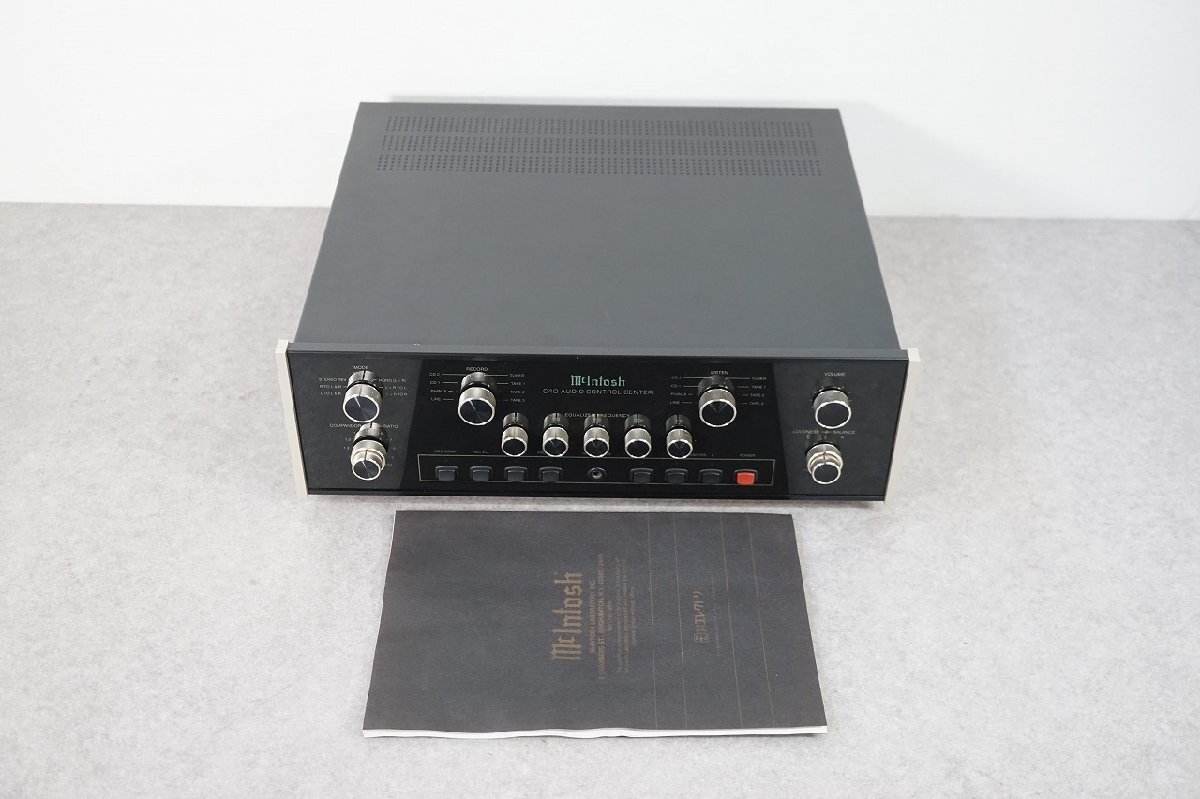 [NZ][C4210014] McIntosh マッキントッシュ C40 コントロールアンプ プリアンプ 取扱説明書付き_画像1