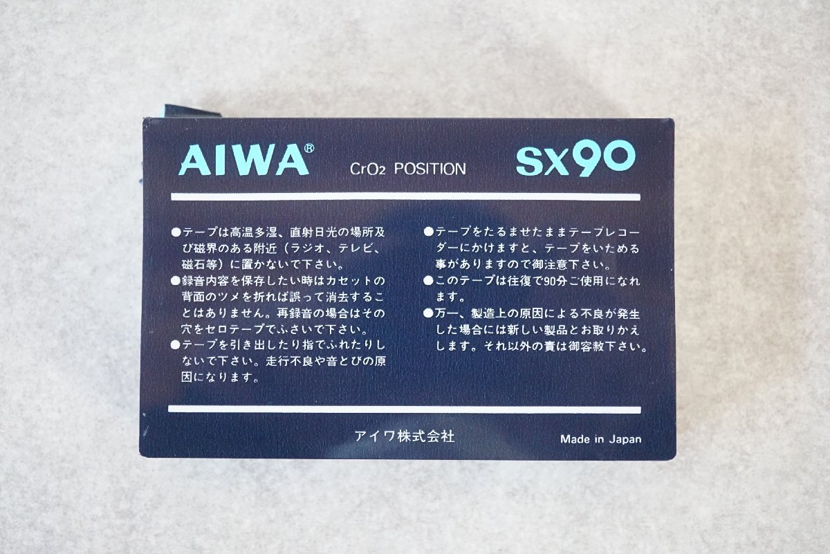 [QS][C4209060] unused unopened goods AIWA Aiwa SX90 cassette tape CrO2 POSITION * shrink . crack equipped 