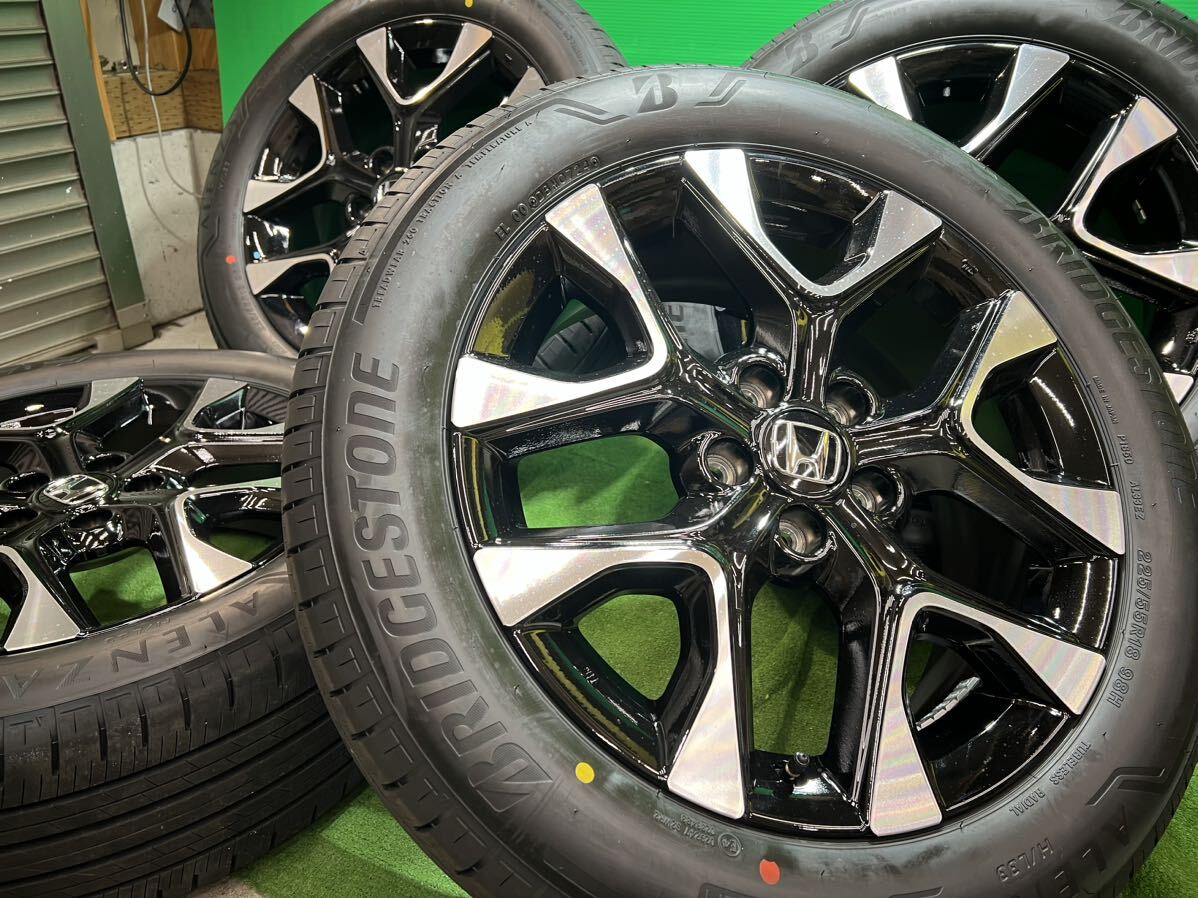 ★新車外し綺麗品★ホンダ★ZR-V 純正 タイヤホイール4本セット 2024年製造 BRIDGESTONE 225/55R18 オデッセイ/エリシオン/ヴェゼル/CR-V_画像1