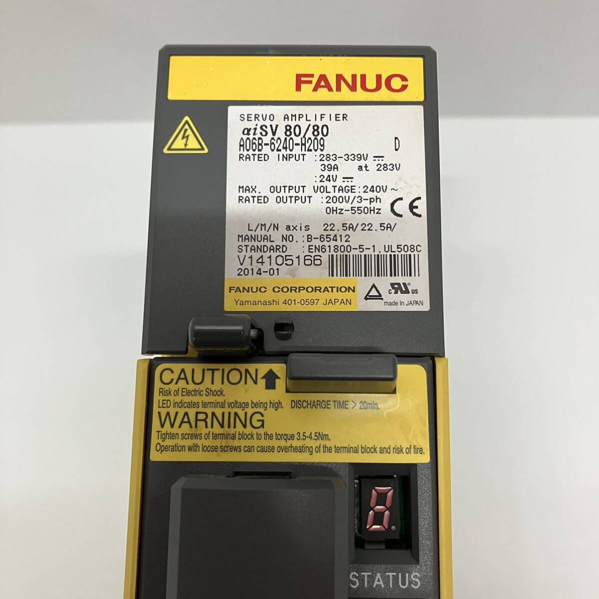 ジャンク品　中古　FANUC　ファナック　 A06B-6240-H209　サーボアンプ　部品取り　電子部品　A-198_画像4