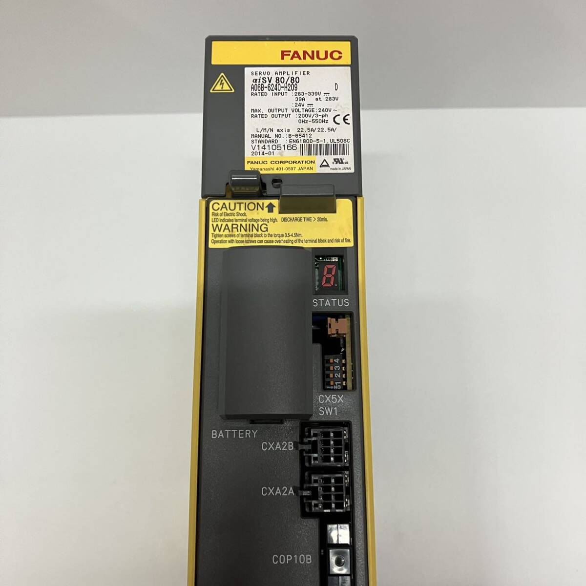 ジャンク品　中古　FANUC　ファナック　 A06B-6240-H209　サーボアンプ　部品取り　電子部品　A-198_画像2