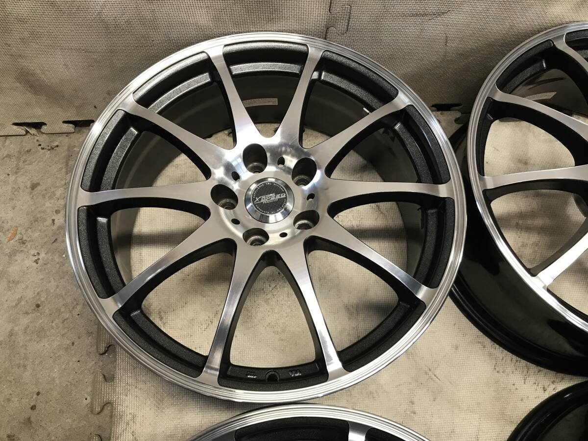 【18×7.5J インセット+38 PCD114.3 5H】軽量鋳造クロススピードプレミアムアルミホイール 4本の画像2