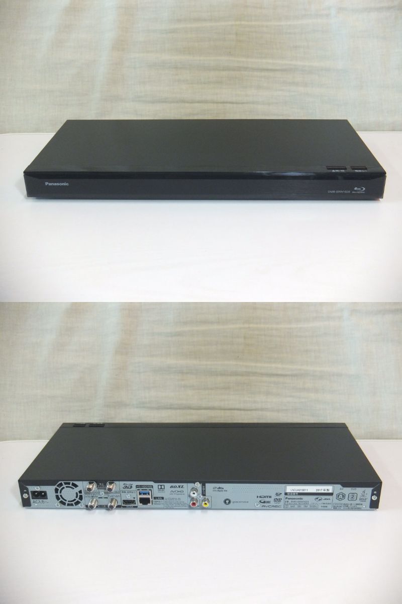 Panasonic パナソニック★DIGA ブルーレイディスクレコーダー DMR-BRW1020 1TB 大容量 2番組同時録画 確認画像多数ありの画像2