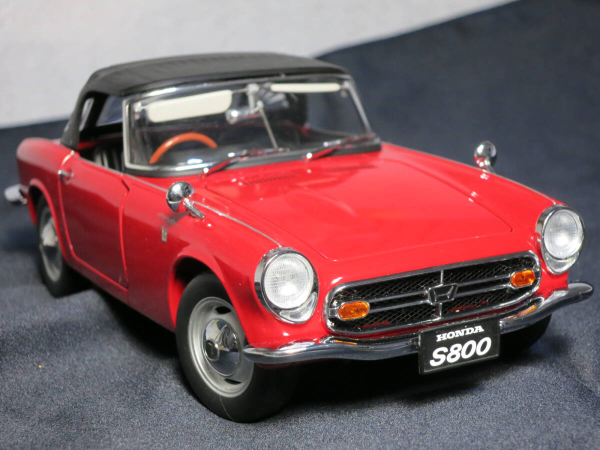 1/18 オートアート Autoart ホンダ s800 Honda S800 赤ジャンク　_画像1