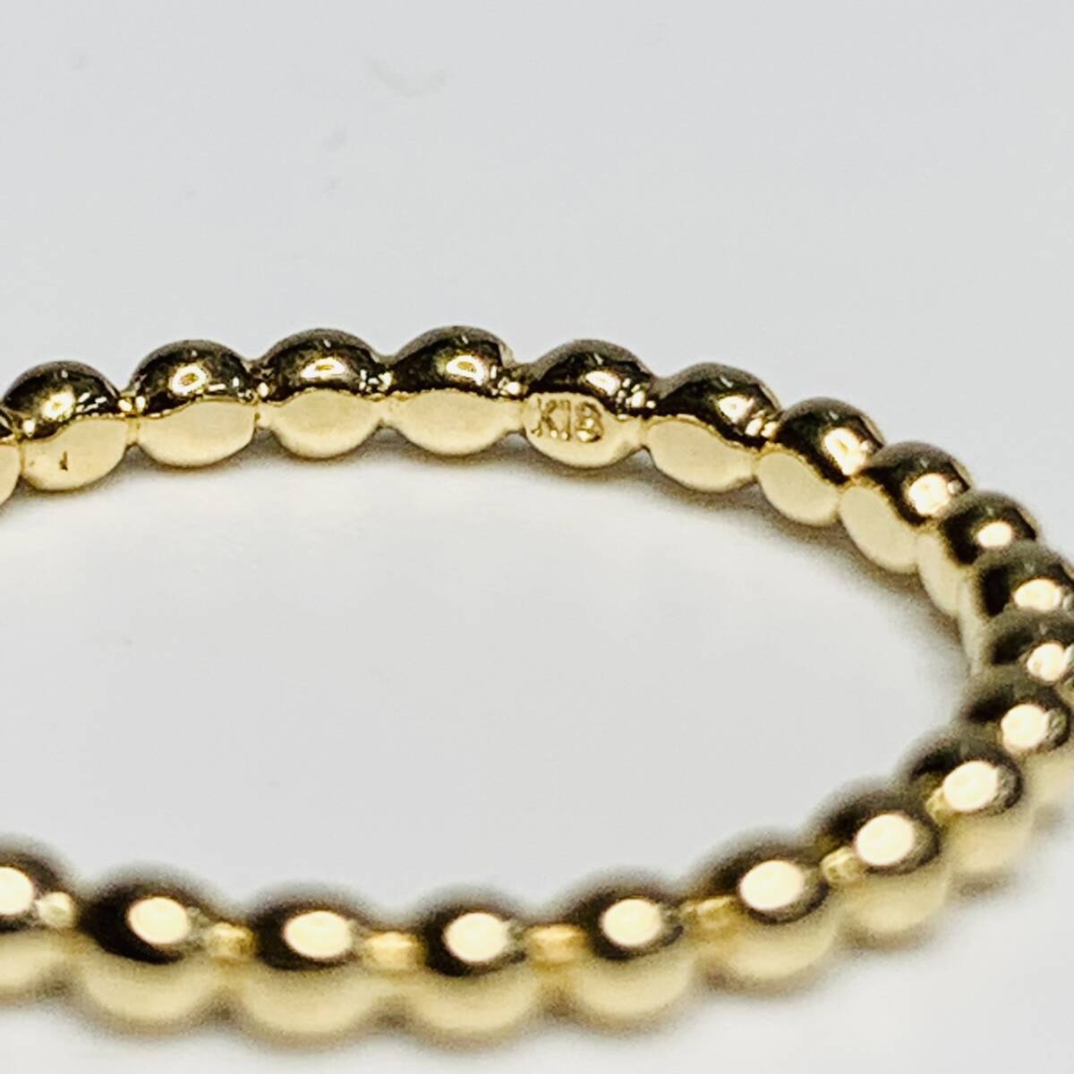 K18 750 кольцо кольцо аксессуары масса примерно 1.6g #9 желтое золото 