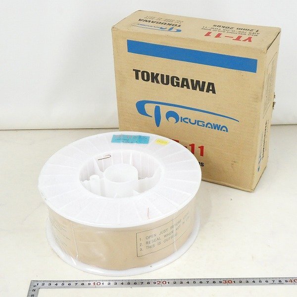 TOKUGAWA 徳川 溶接ワイヤー YT-11 ソリッドワイヤー 1.2mm 20kg 溶接作業 半自動 マグ溶接 鉄工 未使用■CX038s■_画像1