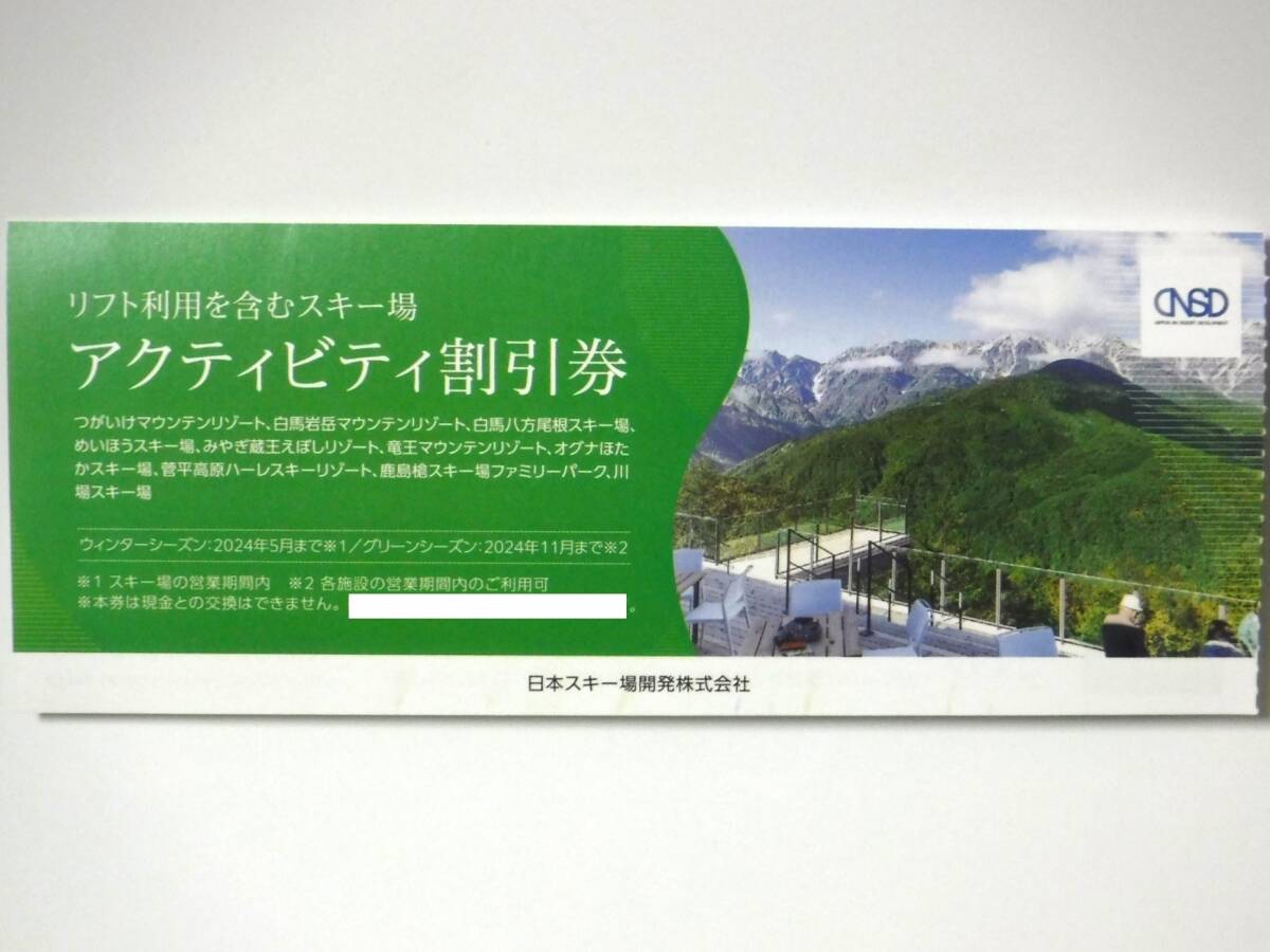 Yahoo!オークション - 日本駐車場開発 株主優待 日本スキー場