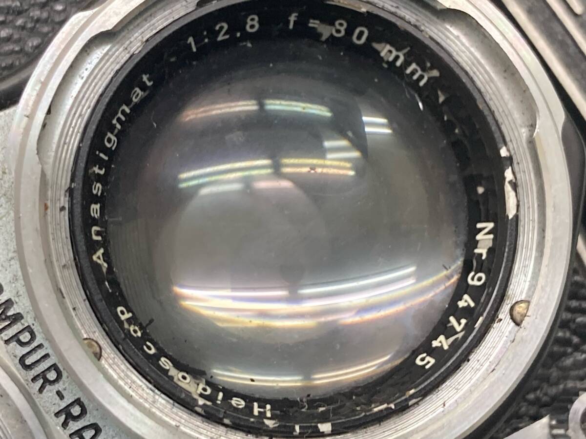 【ヴィンテージ】ROLLEIFLEX(ローライフレックス)　二眼カメラ　1:2.8　f=80mm_画像9