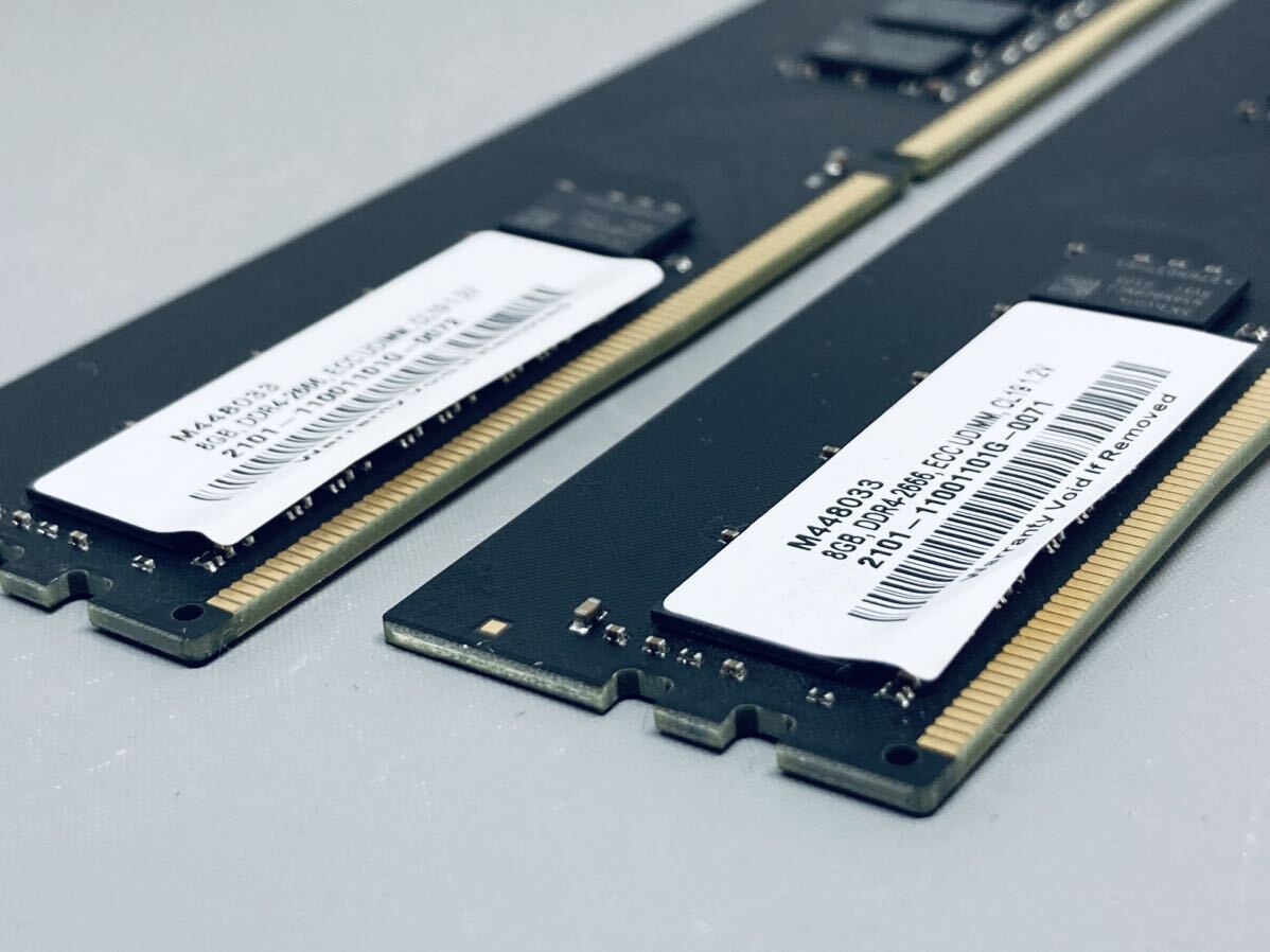 SKHYNIX NAS向けメモリ DDR4 2666 ECC Unbuffered 8GBx2枚組(計16GB) HP Z2 G4, Dell 3430/3431/3630, 富士通TX1320/1330 M4等対応_画像5