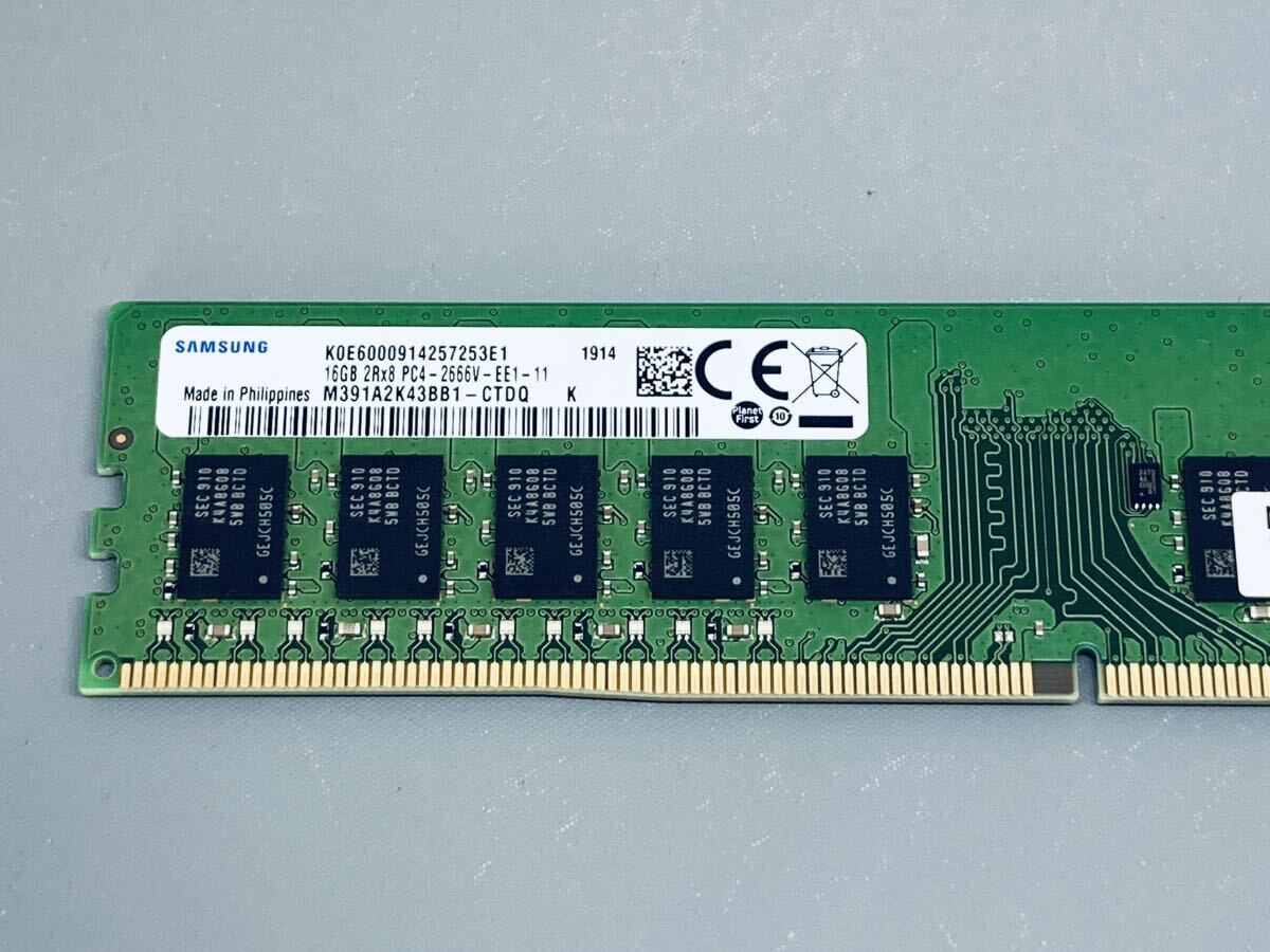 SAMSUNG DDR4 2666 ECC Unbuffered 16GB M391A2K43BB1-CTDQ★HP Z2 G4, Dell 3430/3431/3630, Lenovo P330, 富士通TX1320/1330 M4等対応
