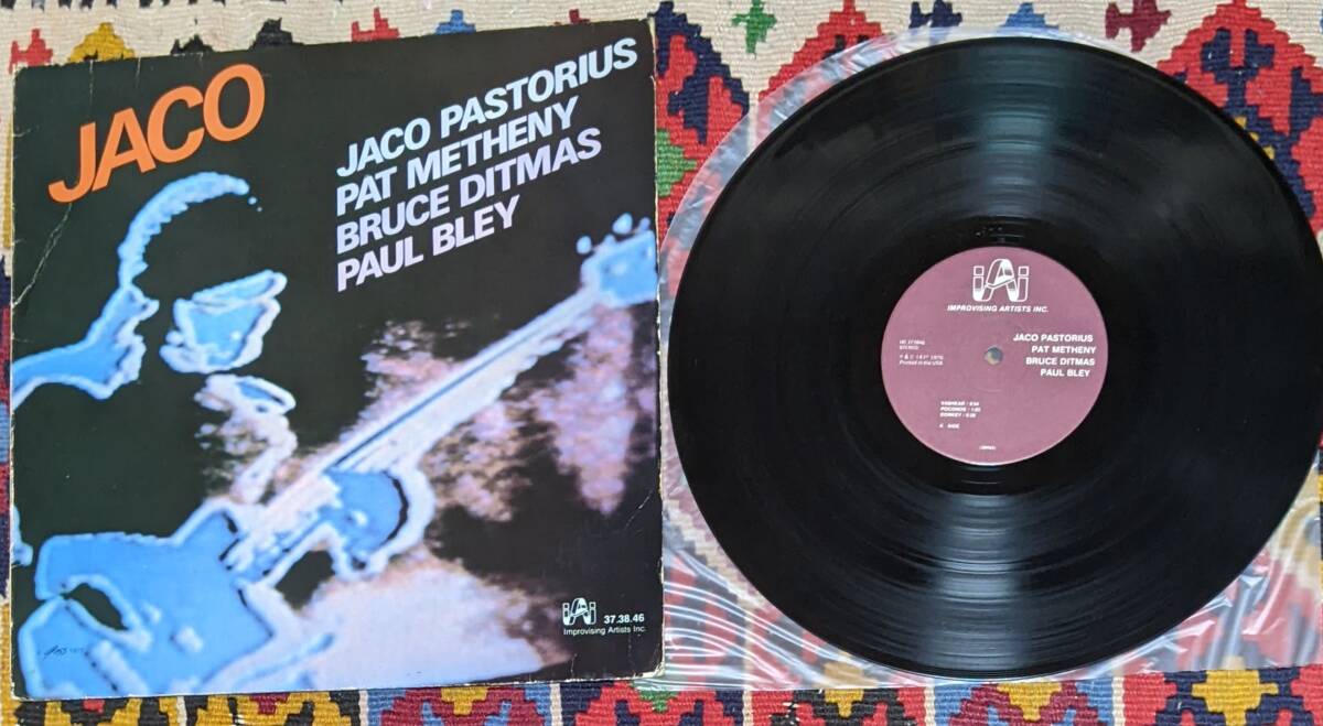 70's ジャコ・パストリアス パット・メセニー ブルース・ディトマス ポール・ブレイ (US盤 LP)/ Jaco IAI 37.38.46 1974年の画像7