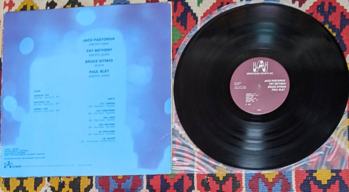 70's ジャコ・パストリアス パット・メセニー ブルース・ディトマス ポール・ブレイ (US盤 LP)/ Jaco IAI 37.38.46 1974年の画像8