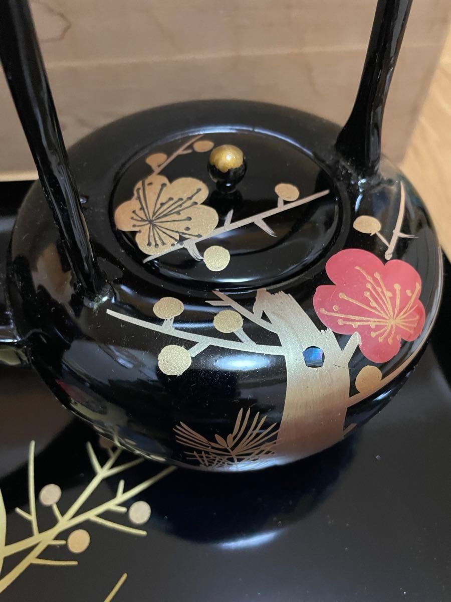 未使用 高級 会津塗 お屠蘇器 セット お祝い 正月 佐藤長悦 漆器 未使用 高級 会津塗 お屠蘇器 セット お祝い 正月 佐藤長悦 漆器