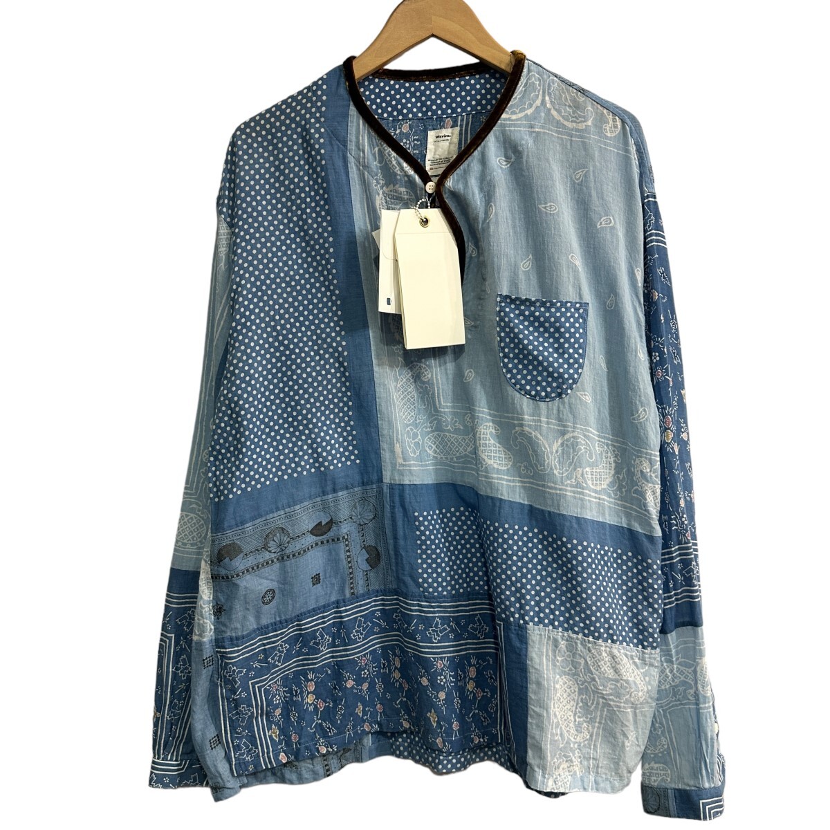 サイズ3　ビズビム VISVIM　 TUNIC P．O． INDIGO P．W． (N．D．) プルオーバーシャツ 商品番号：8065000170988