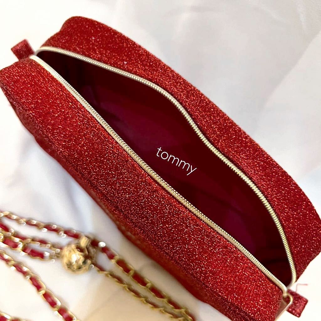 新品未使用 シャネル CHANELノベルティ 2way ポーチ チェーン 新品未使用 シャネル CHANELノベルティ 2way ポーチ チェーン