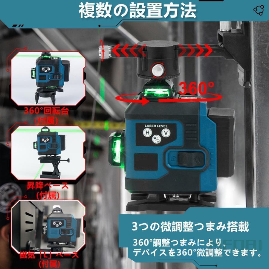 1 иен Laser ... контейнер APP управление 4x360° зеленый Laser уровнемер 16 линия IP65 пыленепроницаемый водонепроницаемый яркость регулировка автоматика корректировка дистанционный пульт функционирование аккумулятор 2 шт 