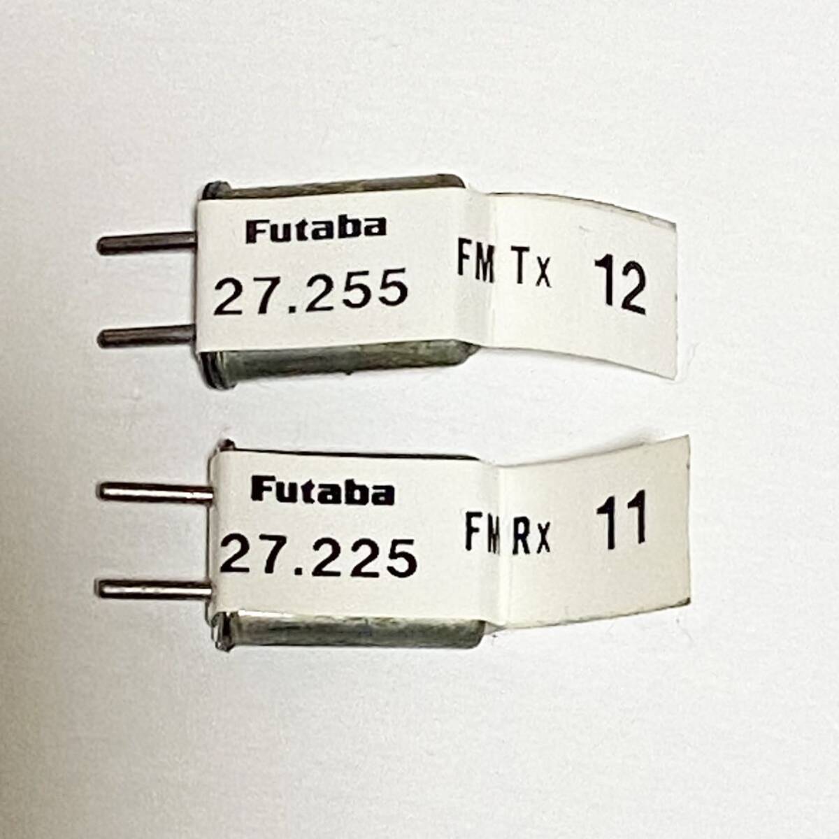 futaba　フタバ　クリスタル　FM TX RX 27.255MHz　27.225MHz　27Mhz　11番　12番　セット_画像2