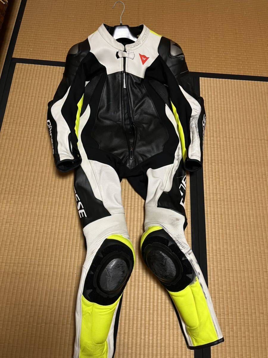  большой ne-zeDAINESE костюм для гонок ASSEN кожаный комбинезон 48 размер MFJ легализация модель MFJ легализация One-piece 