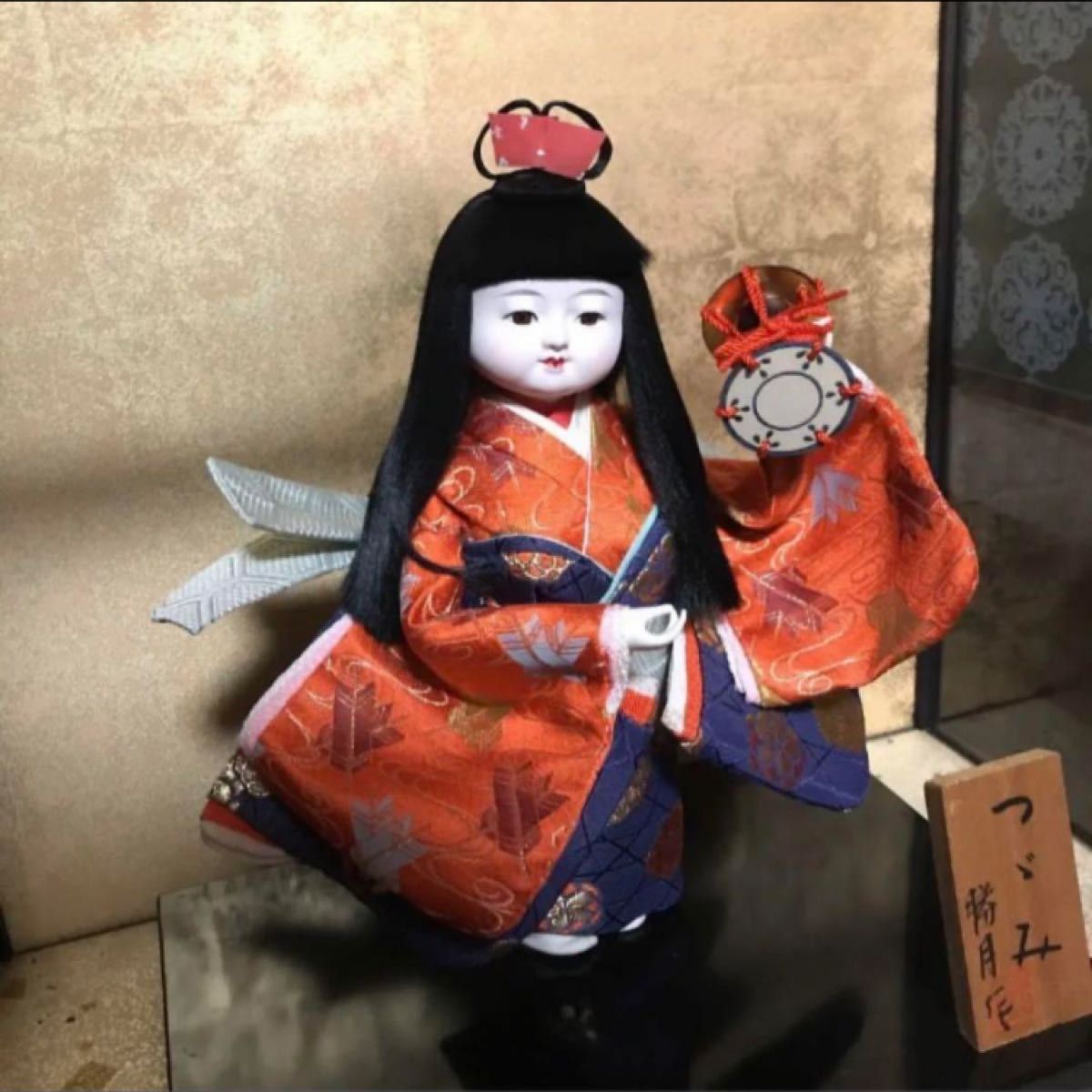 日本人形　鼓人形　鼓わらべ　勝月作 日本人形 伝統工芸
