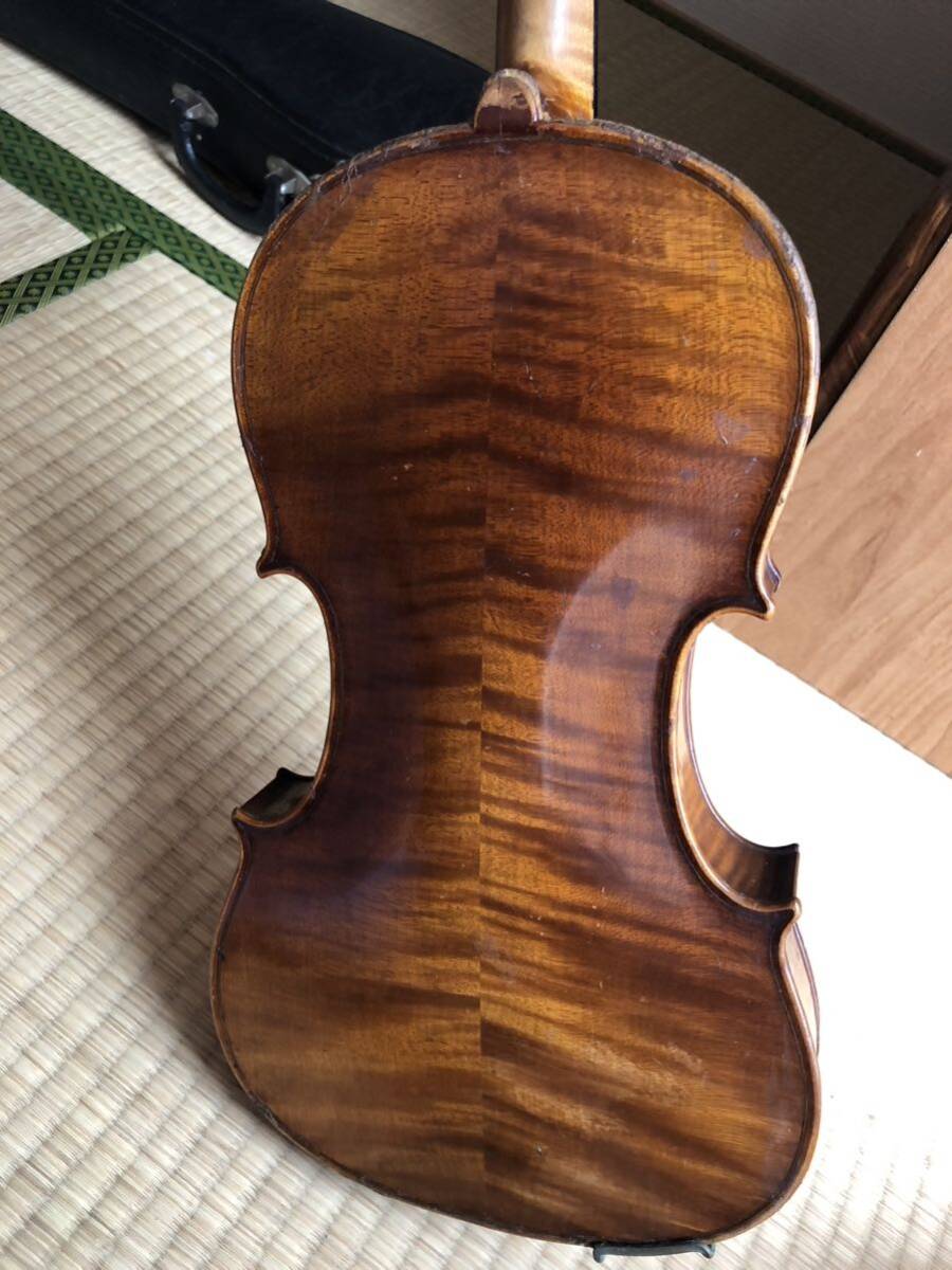フランス 古いバイオリン フルサイズ 4/4 虎杢 ヴァイオリン_画像2