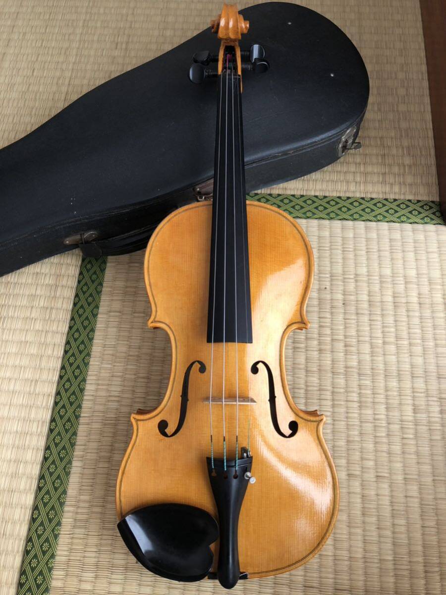 チェコ 個人製作 フルサイズ バイオリン 4/4 虎杢 ヴァイオリン ケース付き の画像1