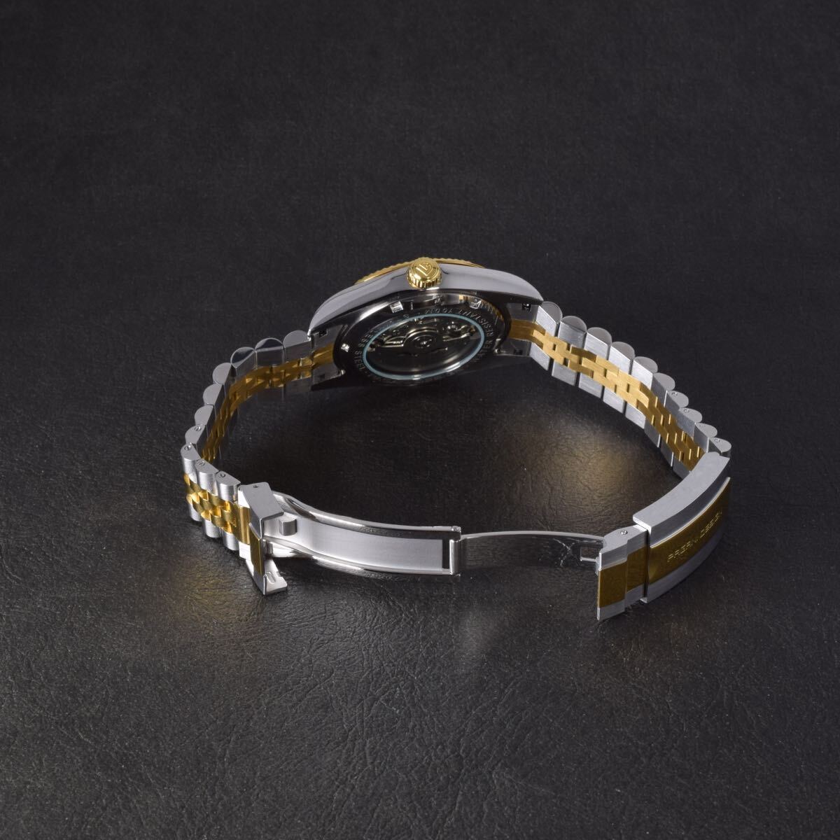 PAGANI DESIGN メンズ 腕時計 高級 ゴールド 機械式 自動巻 オマージュ 金 ロレックス rolex デイトジャス_画像7