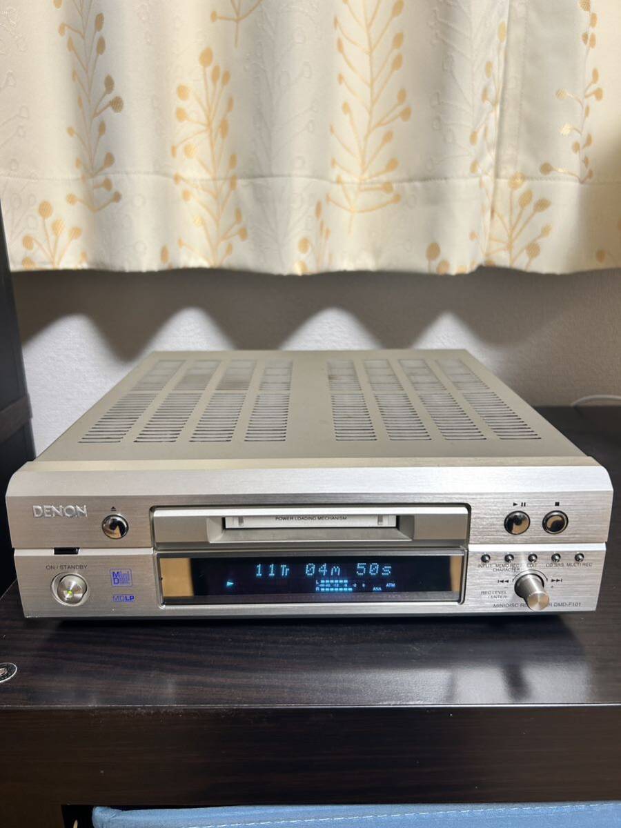 デノンDENON DMD-F101 MDデッキ MDレコーダー 高音質 MDLP対応 録音再生OK デンオン　オーディオ_画像2