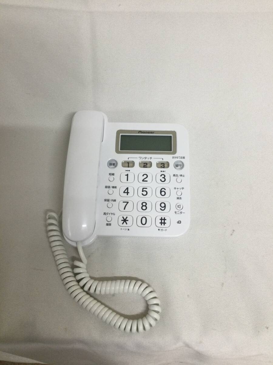 【北見市発】パイオニア Pioneer TF-SA15S-W QAVDA78584JP 年式不明 デジタルコードレス電話機 留守番_画像3