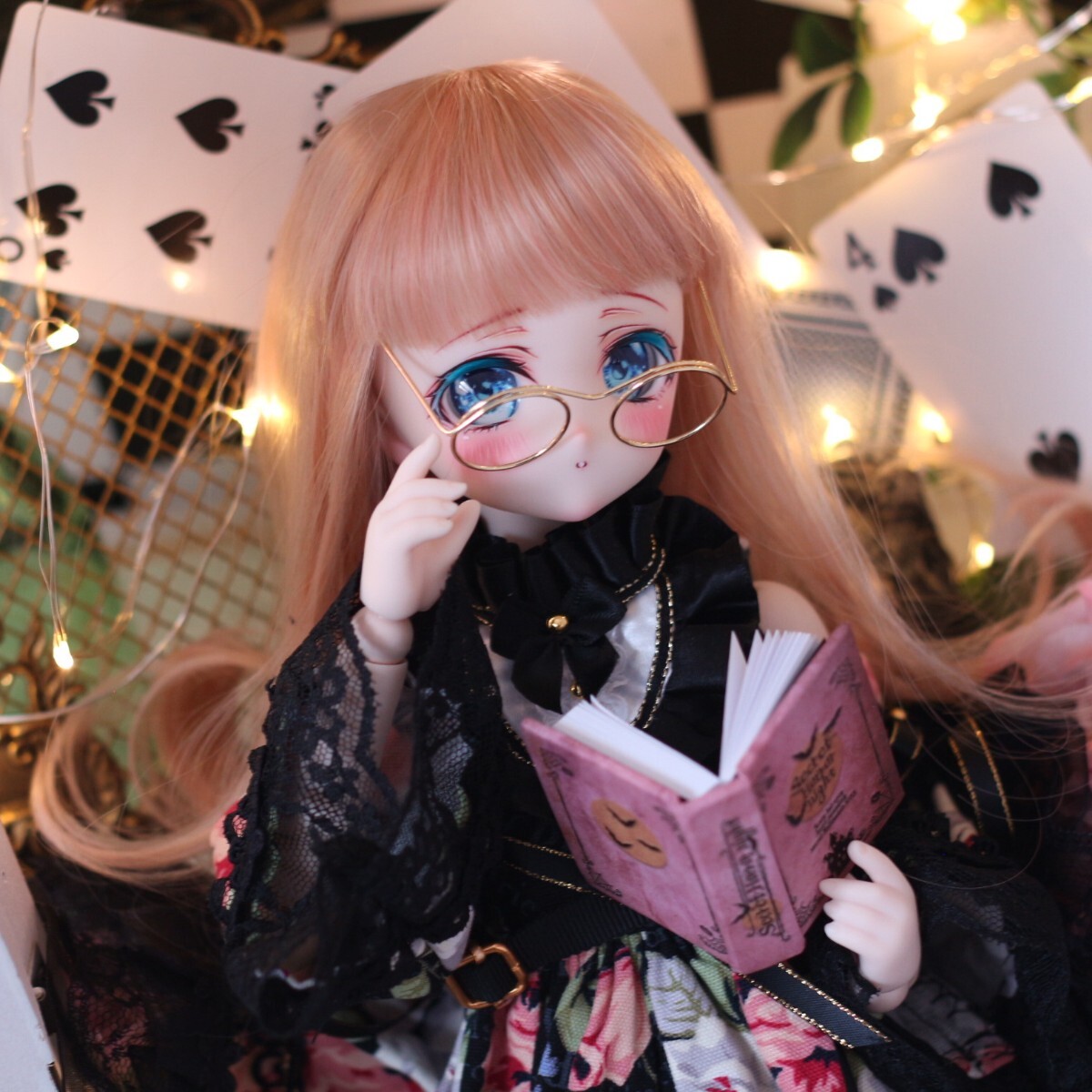 【シンティランテ】DDH-27 カスタムヘッド セミホワイト肌+おまけカボションアイ　MDD ドール ブルーアイ_画像5