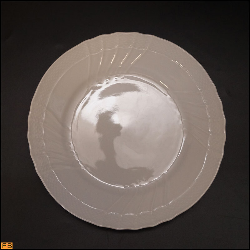 1395-リチャードジノリ◆ベッキオホワイト プレート 3枚 19.5cm ケーキ皿 デザート皿 食器 Richard Ginoriの画像3