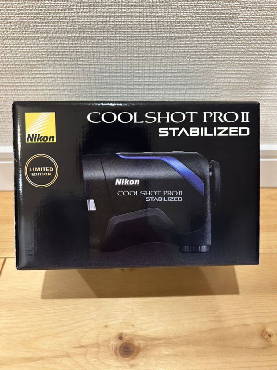 Nikon COOLSHOT PROII STABILIZED BLACK レーザー距離計ニコン クールショット プロ2 スタビライズド ブラック レーザー距離計 ゴルフ 黒色_画像1