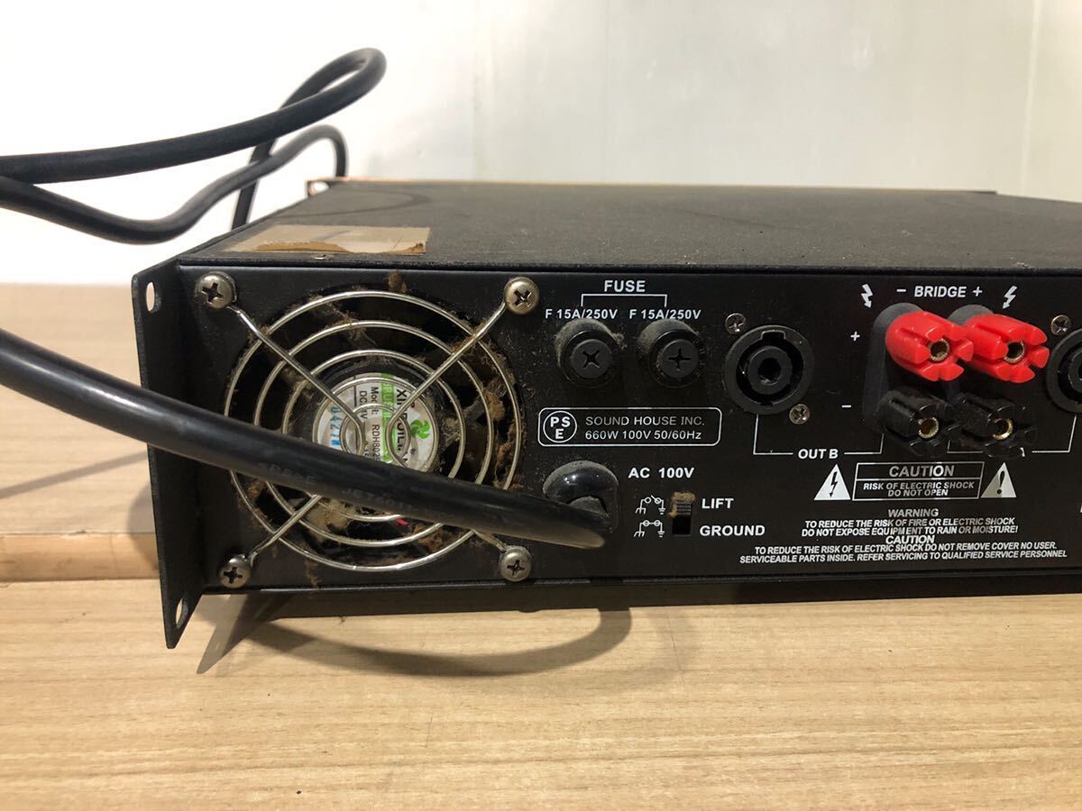 22F【中古】classic pro ステレオパワーアンプ CP1400_画像5